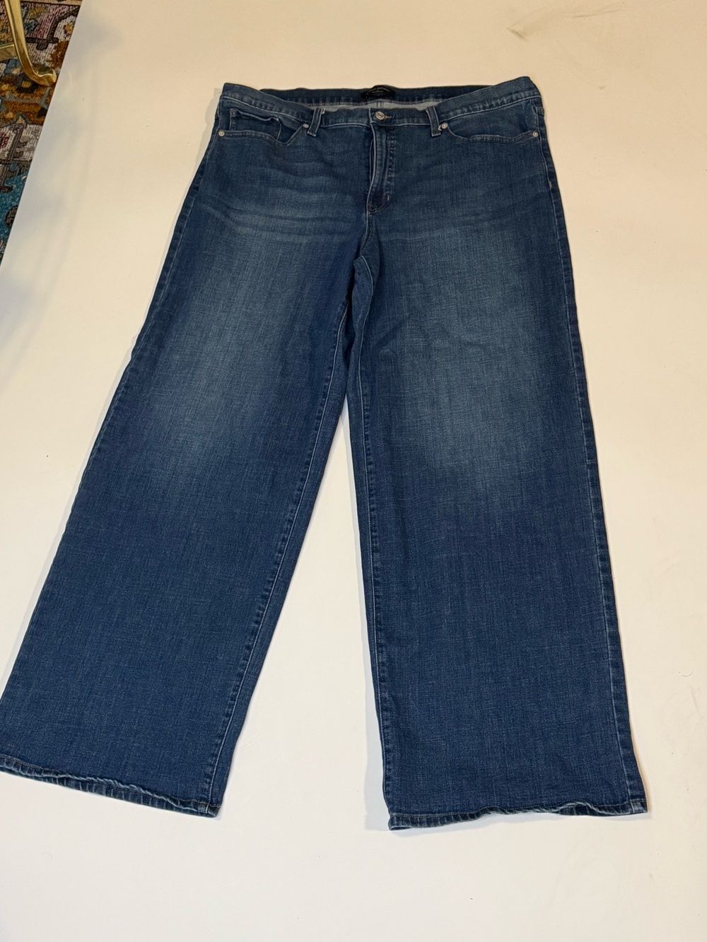 Banana Republic Wide Leg Dark Blue Jeans 20 Long/Tall